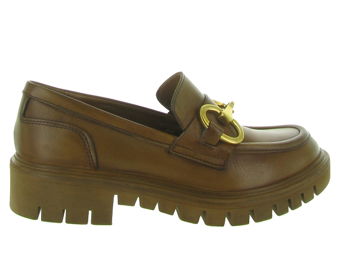 mocassins - Elégant - femme - Cuir - Marron - Julie dee4896402_2