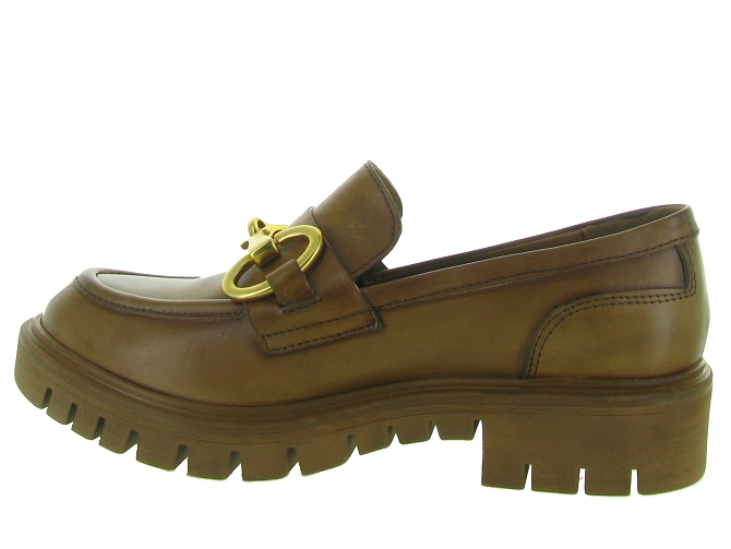 mocassins - Elégant - femme - Cuir - Marron - Julie dee4896402_4