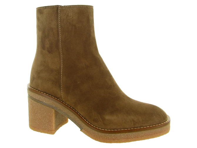 bottines et boots - Casual - femme - Nubuck - Marron - Alpe