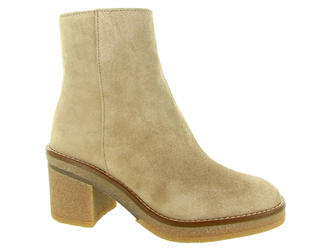 bottines et boots - Casual - femme - Nubuck - Beige - Alpe
