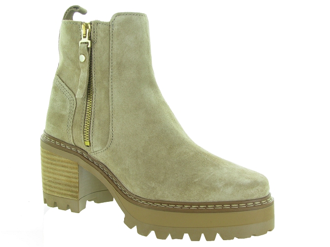 bottines et boots - Casual - femme - Nubuck - Chestnut - Alpe