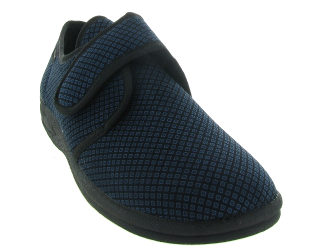 chaussons et pantoufles - Montant - homme - Toile  - Bleu - Fargeot4902001_3