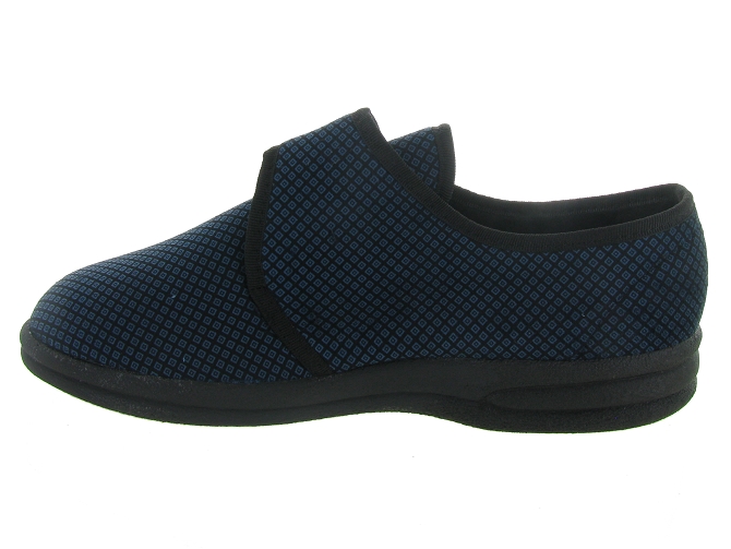 chaussons et pantoufles - Montant - homme - Toile  - Bleu - Fargeot4902001_4