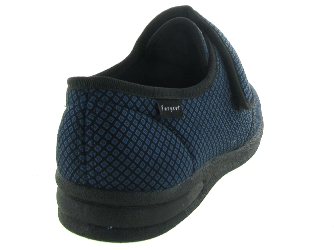 chaussons et pantoufles - Montant - homme - Toile  - Bleu - Fargeot4902001_5