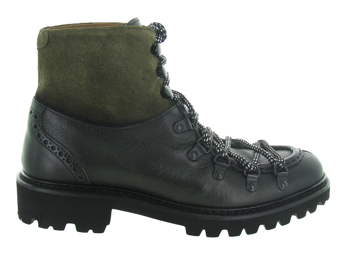 chaussures a lacets - Lacets détente - femme - Cuir - Kaki - Calce4905201_2