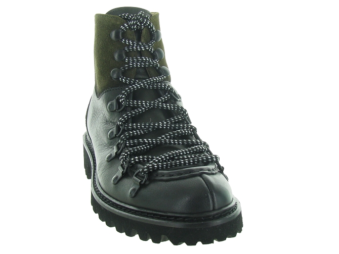 chaussures a lacets - Lacets détente - femme - Cuir - Kaki - Calce4905201_3