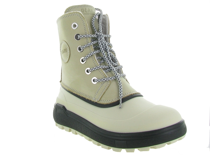 apres ski bottes fourrees - Bottine chaude - femme - Cuir - Beige - Olang