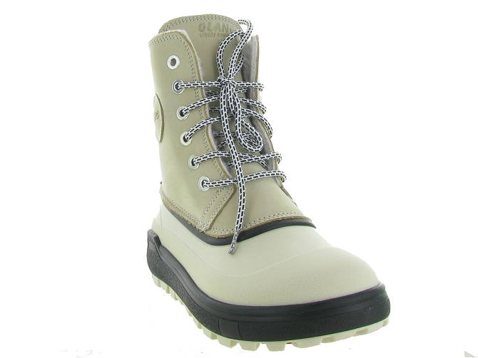 apres ski bottes fourrees - Bottine chaude - femme - Cuir - Beige - Olang4910502_3