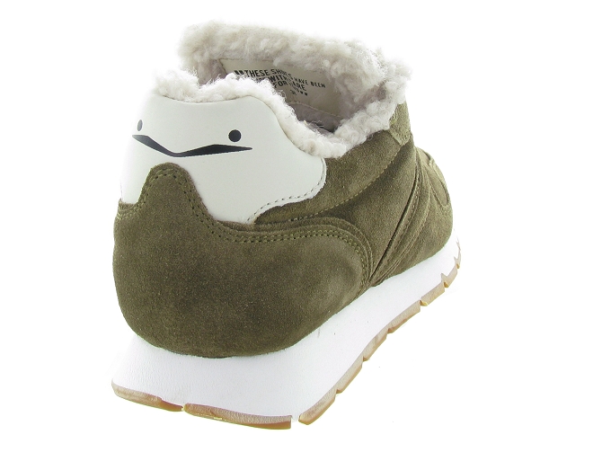 Voile blanche baskets et sneakers julia pump fur kaki4911101_5