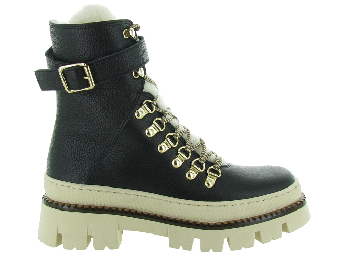 apres ski bottes fourrees - Botte de neige - femme - Cuir - Noir - Armando4911702_2
