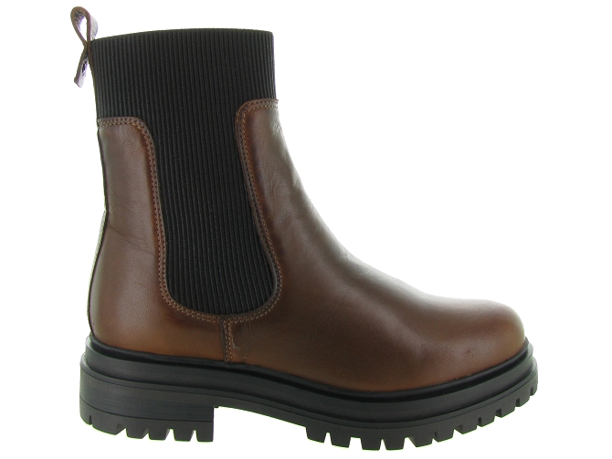 bottines et boots - Chelsea - femme - Cuir - Marron - Creator4913001_2