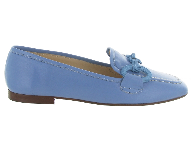 mocassins - Elégant - femme - Cuir - Bleu - Giancarlo4913704_2