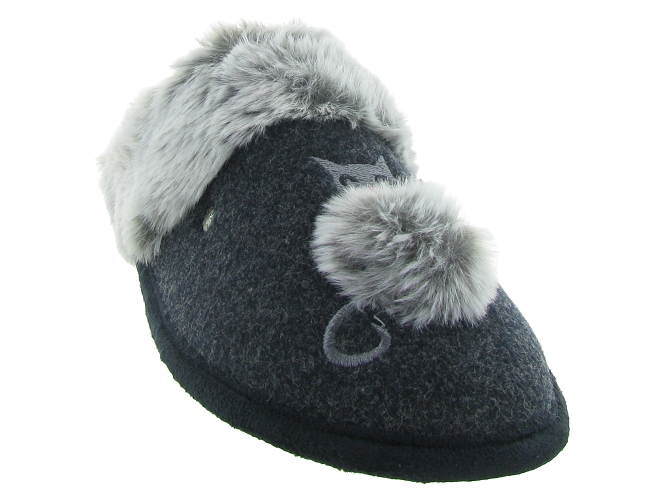 chaussons et pantoufles - Mules Sabots - femme -  - Anthracite - Isotoner4915901_4