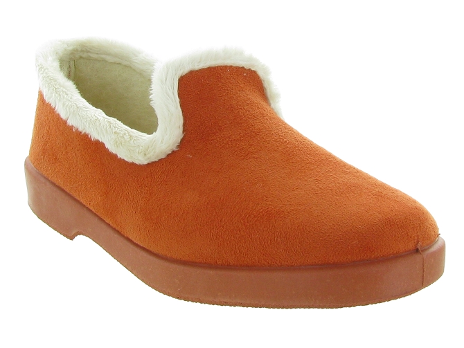 chaussons et pantoufles - Charentaise - femme - Synthétique - Orange - La maison de l espadrille4916103_3
