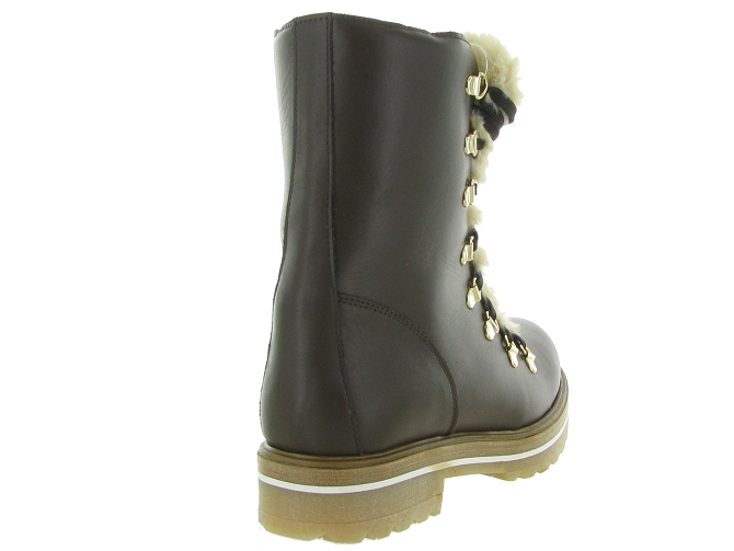 apres ski bottes fourrees - Botte de neige - femme - Cuir - Marron - La thuile4917102_5
