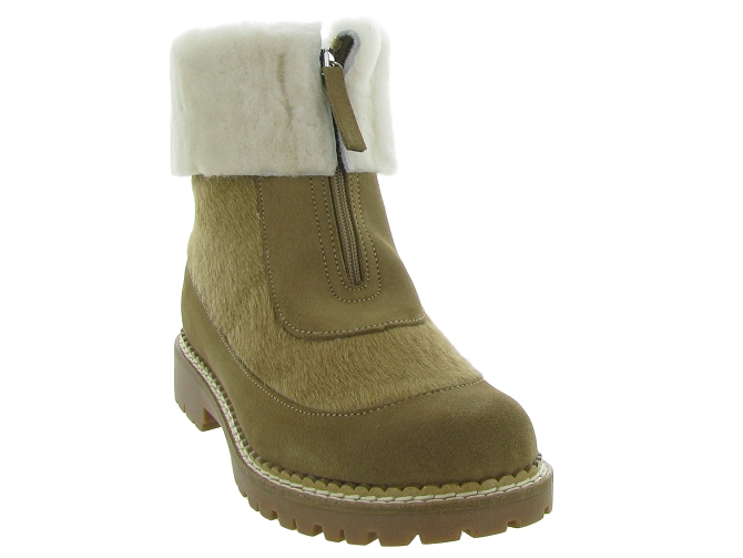 apres ski bottes fourrees - Botte de neige - femme - Fourrure - Chestnut - Oscar4918302_3