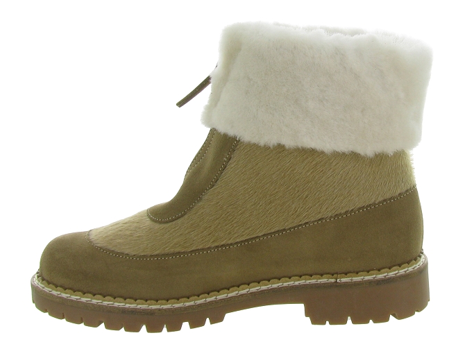 apres ski bottes fourrees - Botte de neige - femme - Fourrure - Chestnut - Oscar4918302_4