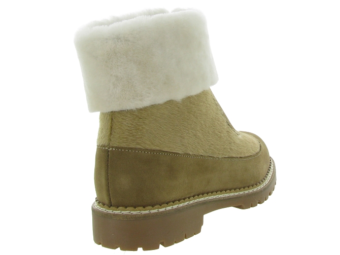 apres ski bottes fourrees - Botte de neige - femme - Fourrure - Chestnut - Oscar4918302_5