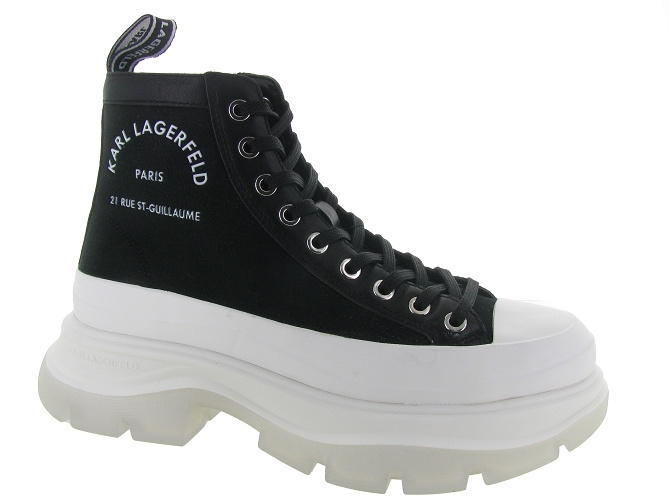baskets et sneakers - Montante - femme - Toile  - Noir - Karl lagerfeld