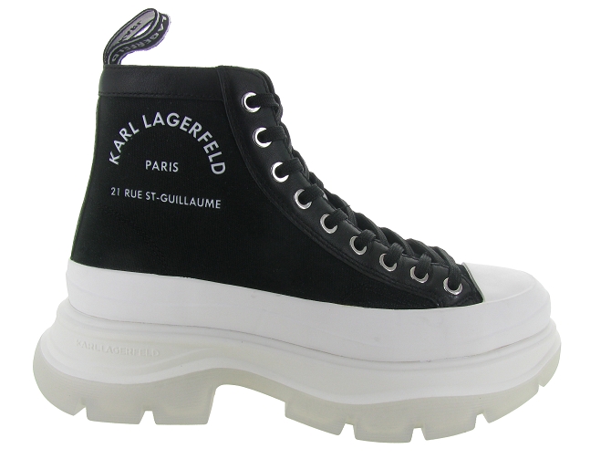baskets et sneakers - Montante - femme - Toile  - Noir - Karl lagerfeld4918801_2