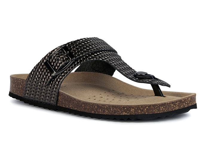 nu pieds - Mule Sabot - femme - Cuir - Bronze - Geox