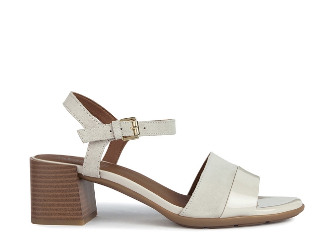 nu pieds - Cérémonie - femme - Cuir - Blanc - Geox4925801_2