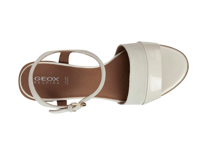 nu pieds - Cérémonie - femme - Cuir - Blanc - Geox4925801_5