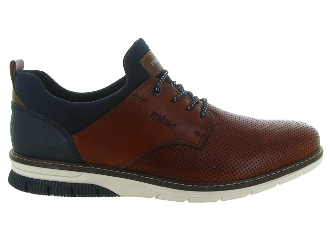 chaussures a lacets - Cérémonie - homme - Cuir - Marron - Rieker4928701_2