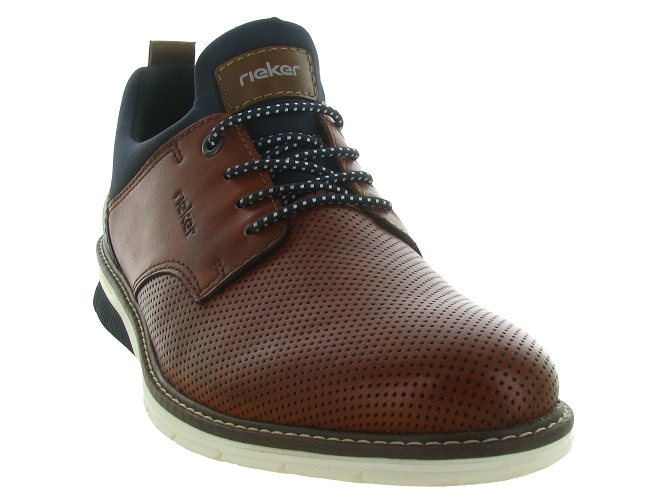 chaussures a lacets - Cérémonie - homme - Cuir - Marron - Rieker4928701_3