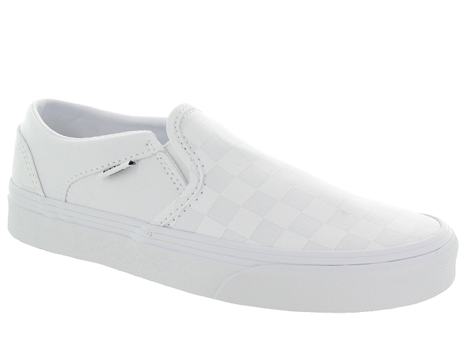 Vans baskets et sneakers asher checkerboard blanc