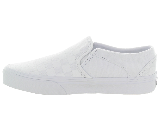 Vans baskets et sneakers asher checkerboard blanc4930301_4