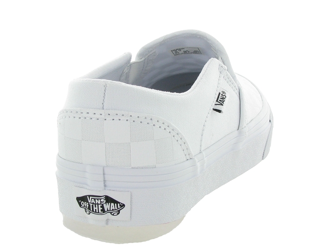 Vans baskets et sneakers asher checkerboard blanc4930301_5