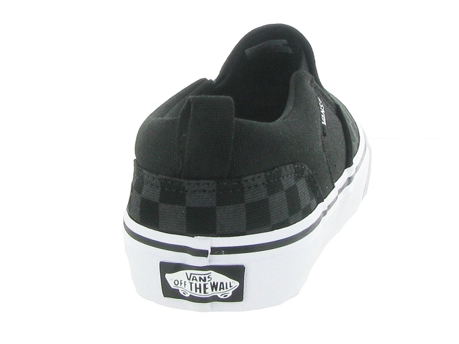 Vans baskets et sneakers asher checker noir4931301_5