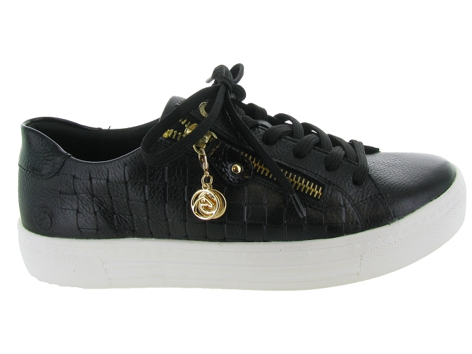 baskets et sneakers - Confort - femme - Cuir - Noir - Remonte4932501_2