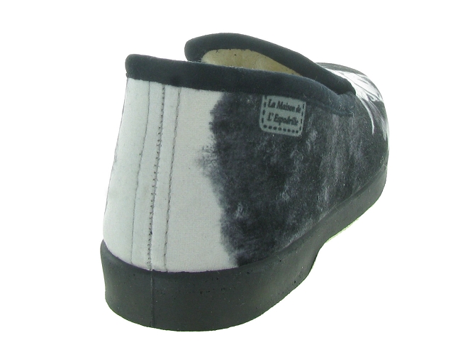 chaussons et pantoufles - Charentaises - homme - Toile  - Noir - La maison de l espadrille4934701_6