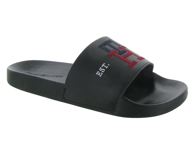 Tommy hilfiger nu pieds embroidery pool slide noir4937001_2