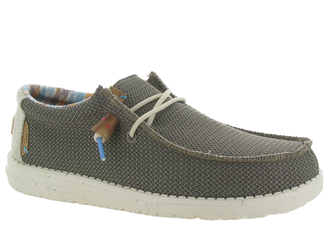 Hey dude baskets et sneakers wally ecosox stretch taupe