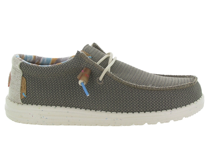 Hey dude baskets et sneakers wally ecosox stretch taupe4940702_2