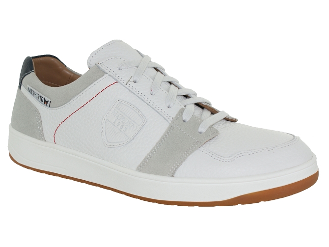 Mephisto chaussures a lacets hugh blanc