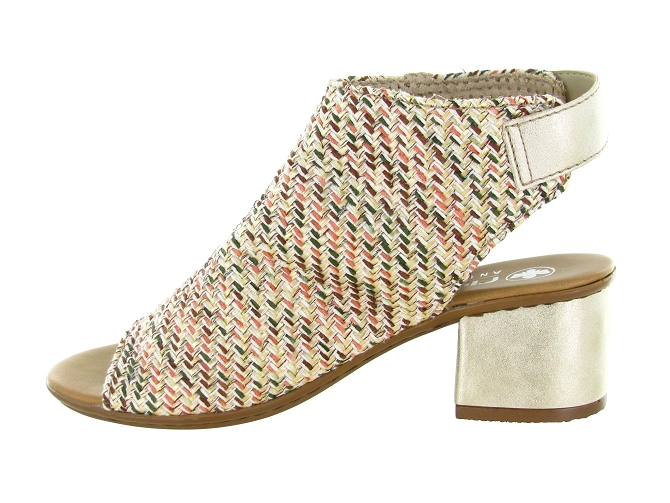 sandales et nu pieds - Casual - femme - Synthétique - Beige - Rieker4947302_4