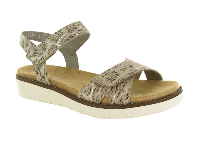 sandales et nu pieds - Confort - femme - Cuir - Python - Remonte
