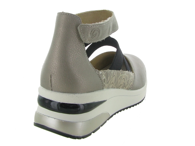 ballerines - Ballerine compensée - femme - Cuir - Argent - Remonte4948501_5