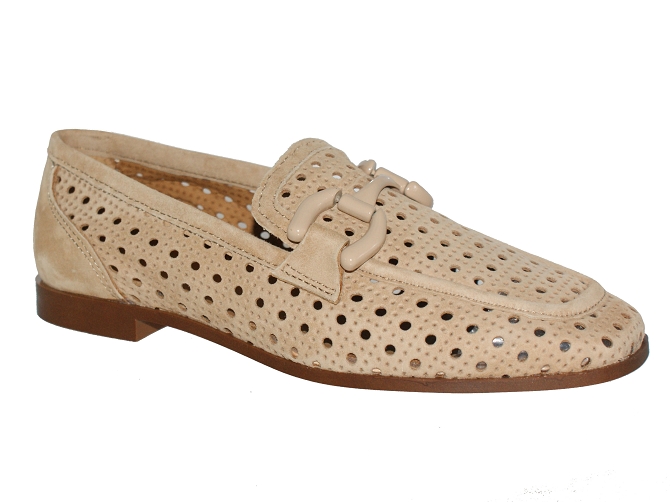 mocassins - Elégant - femme - Nubuck - Beige - Alpe