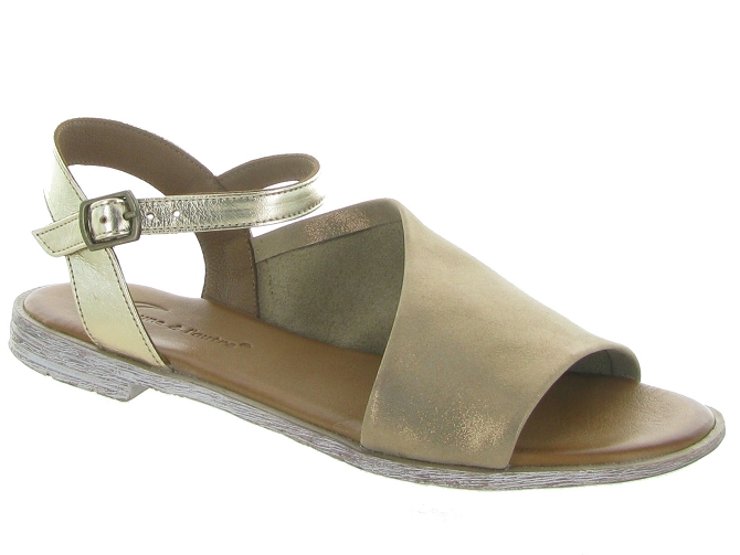 Lune et lautre nu pieds sandra bronze