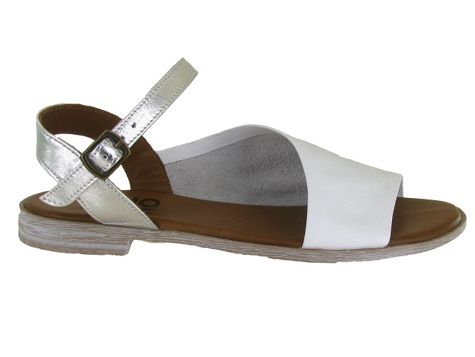 nu pieds - Confort - femme - Cuir - Blanc - Lune et lautre4954602_2
