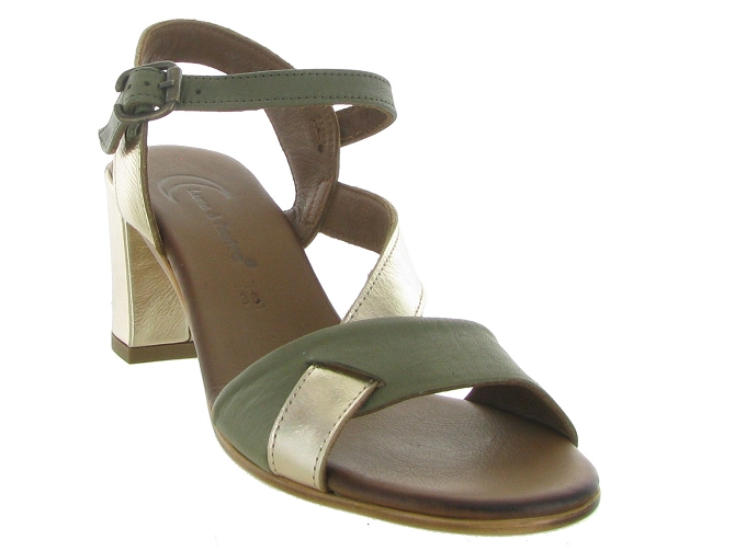 nu pieds - Cérémonie - femme - Cuir - Kaki - Lune et lautre4954801_4