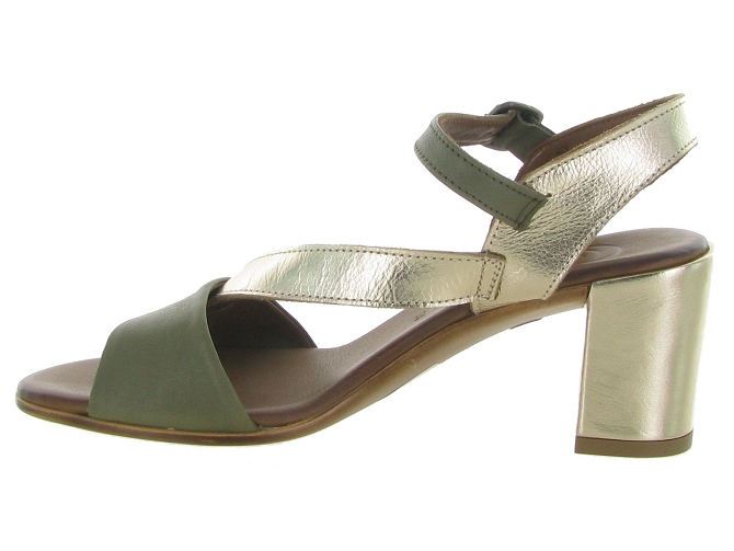 nu pieds - Cérémonie - femme - Cuir - Kaki - Lune et lautre4954801_5