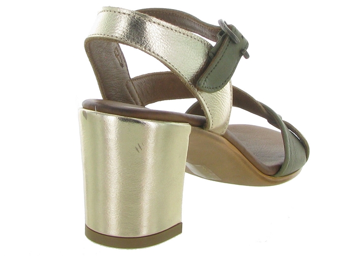 nu pieds - Cérémonie - femme - Cuir - Kaki - Lune et lautre4954801_6