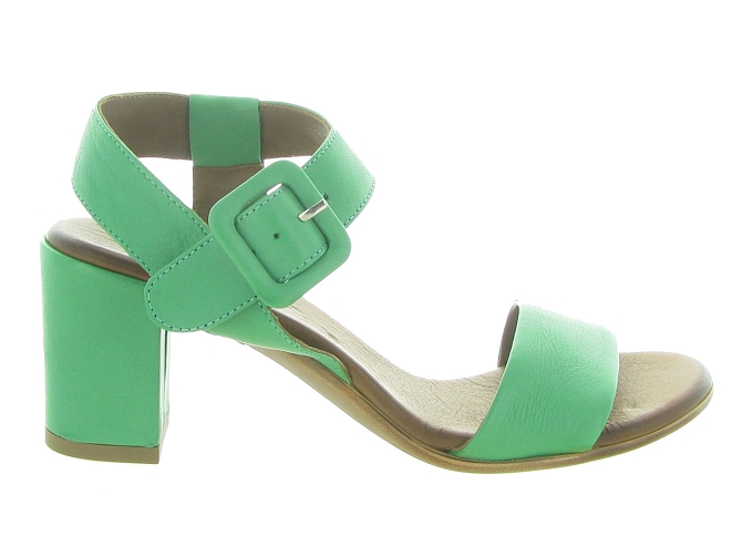 nu pieds - Cérémonie - femme - Cuir - Vert - Lune et lautre4954901_2