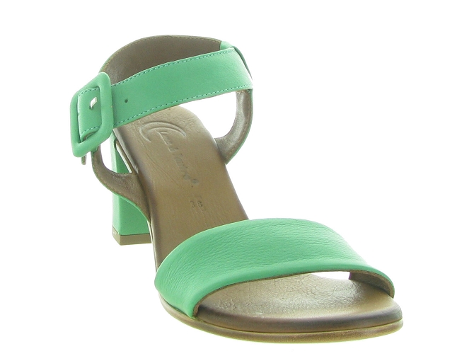 nu pieds - Cérémonie - femme - Cuir - Vert - Lune et lautre4954901_3